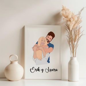 Lámina cartoon para parejas