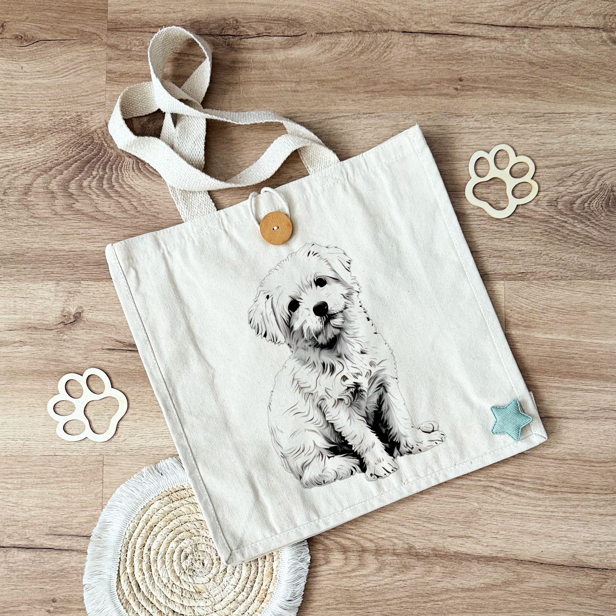 Bolso-Totebag boceto peludos