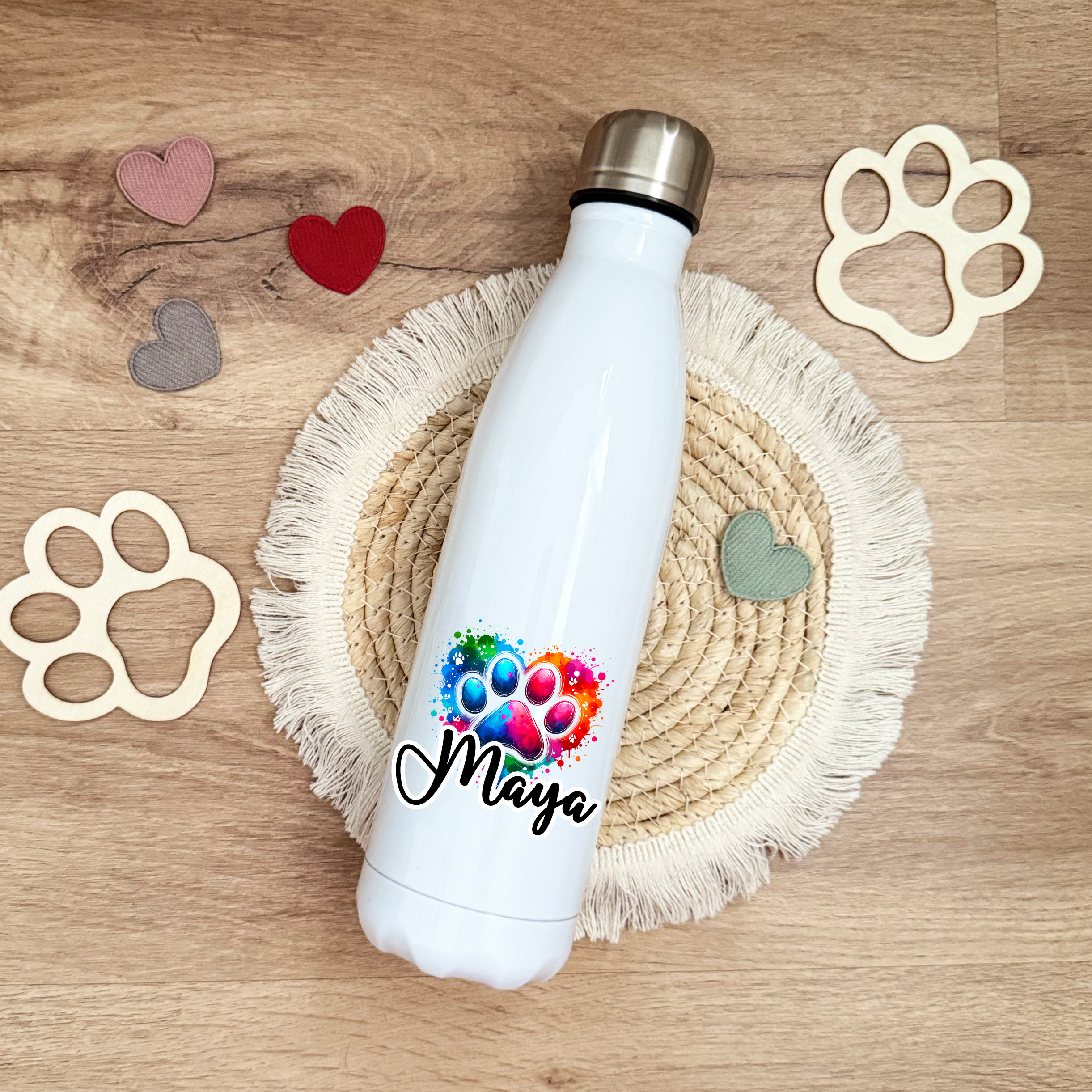 Botella patita multicolor