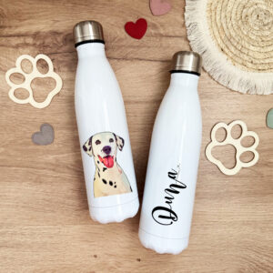 Botella cartoon peludos