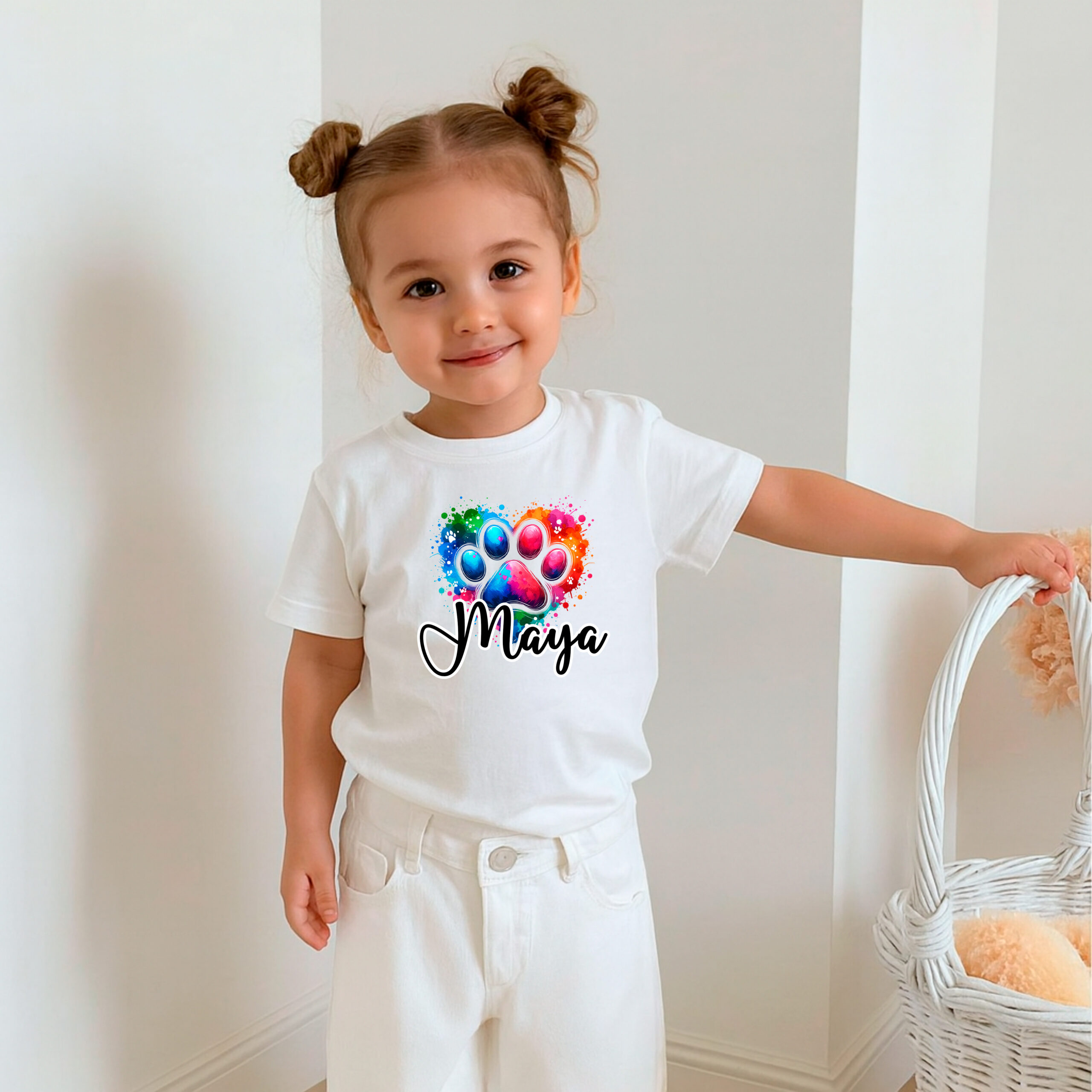 Camiseta patita multicolor