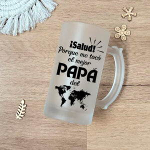 Jarra cristal papá y abuelo