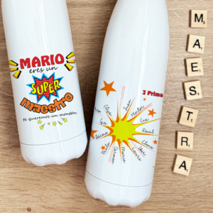 Botella "super maestro"