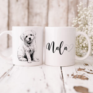 Taza boceto peludos