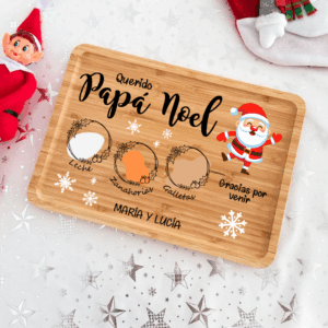 Bandejas navideñas Papá Noel y Reyes Magos