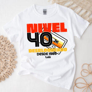 Camisetas "Nivel desbloqueado retro"